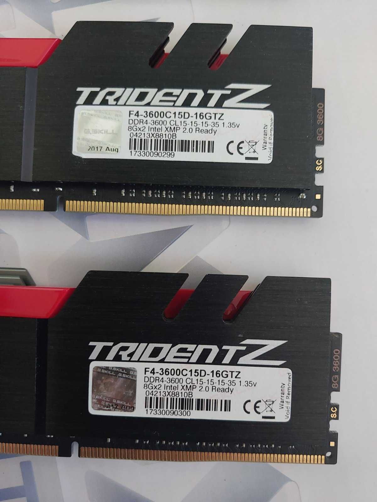 32GB DDR4 G.Skill Trident Z, 3600Mhz, CL15