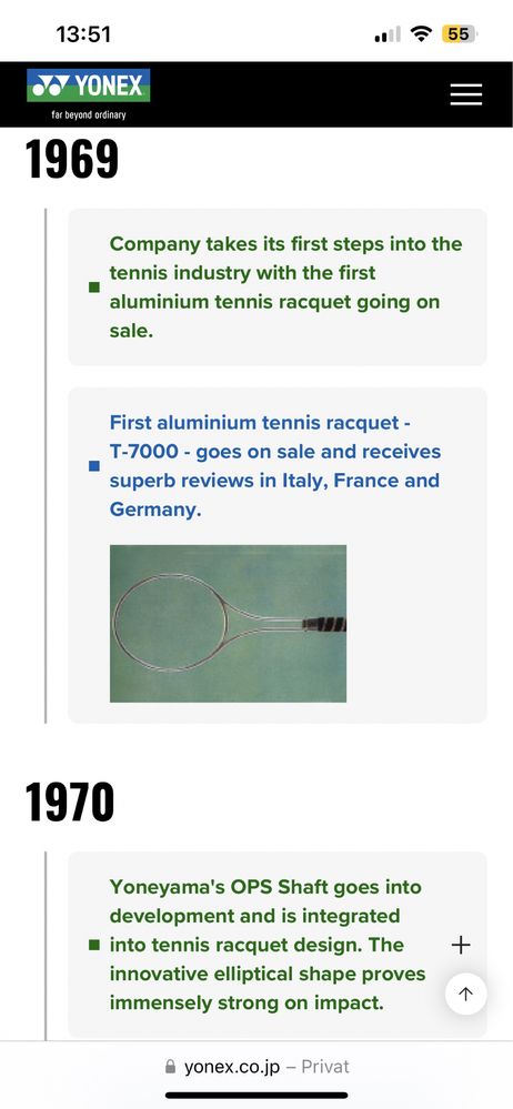 Racheta tenis Yonex T7000 vintage/de colectie
