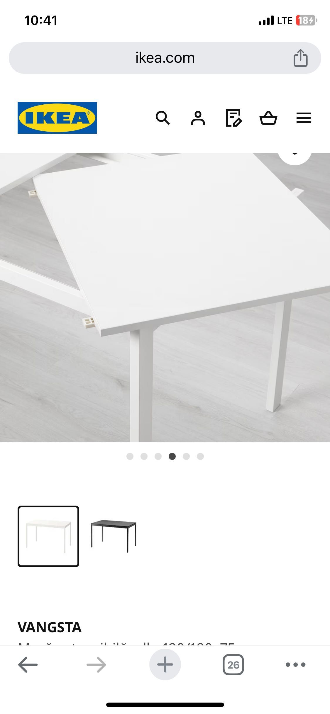 Mese extensibile si fixe, scaune IKEA