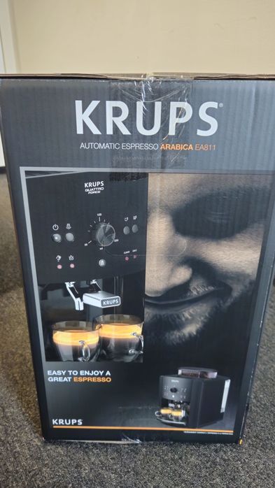 Espressor automat Krups Picto Arabica EA811010, 1450W, 15bari, nou