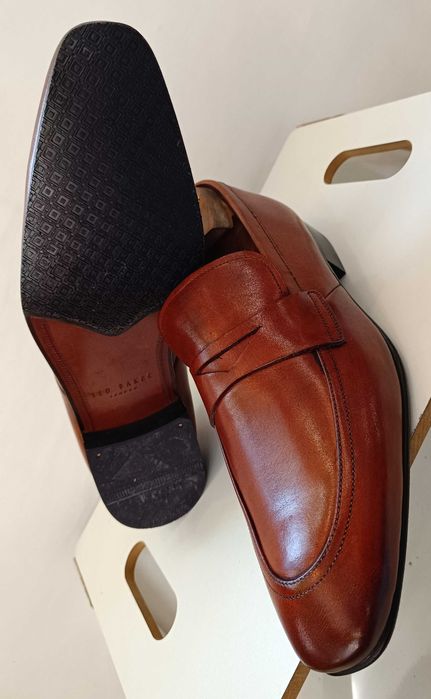 Pantofi loafer 42 42.5 premium Ted Baker London NOI piele naturala