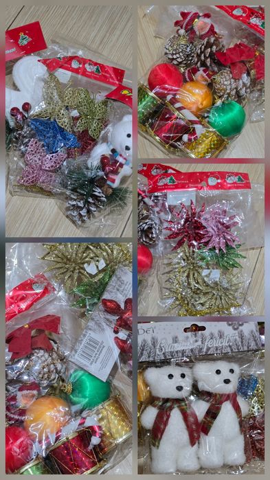 Decoratiuni brad de Craciun, ornamente sarbatori