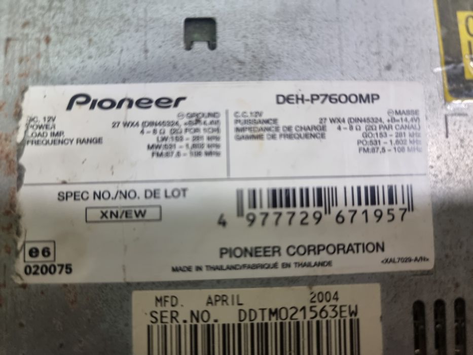 Pioneer DEH-P7600MP