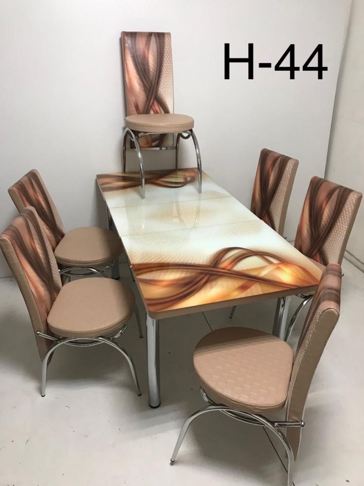 Комплект разтегателна маса +6 стола