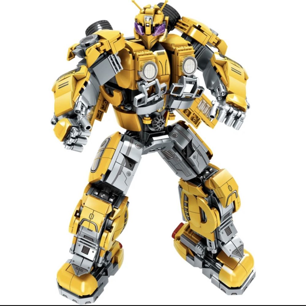 SUPER PRET Robot Transformers Bumblebee tip LEGO 30cm - 927 piese