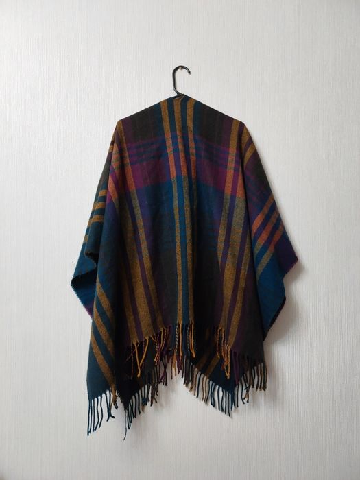 Шар пончо теплый