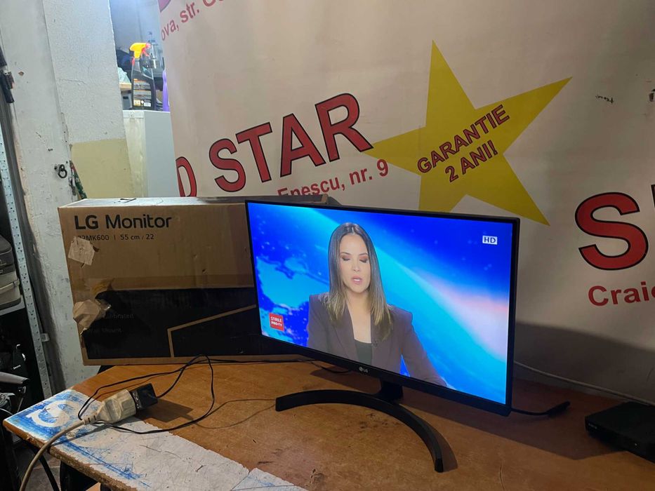 Monitor LED IPS FullHD  75Hz LG 22MK600/56 cm Garantie 2 ani