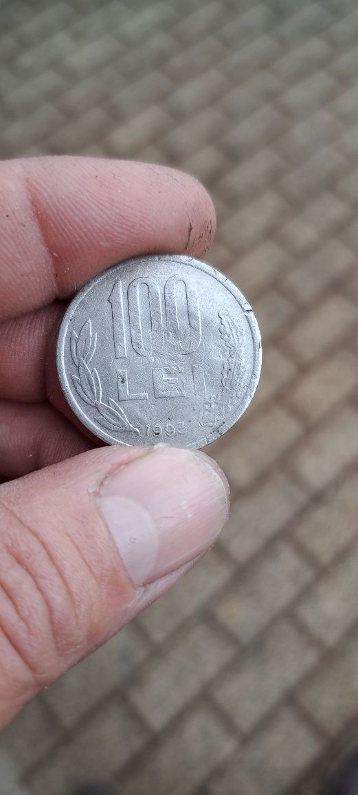 Moneda veche 100 lei cu Mihai Viteazul