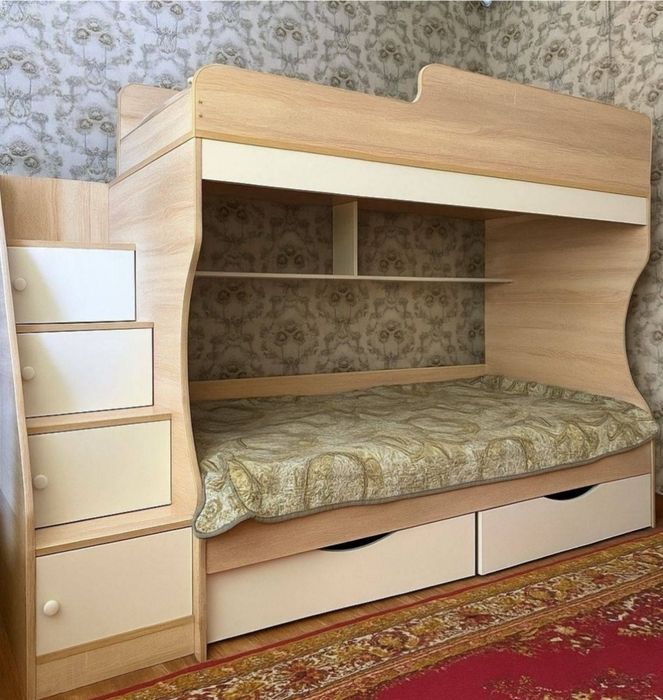 Двухъярусная кровать детская без матраса