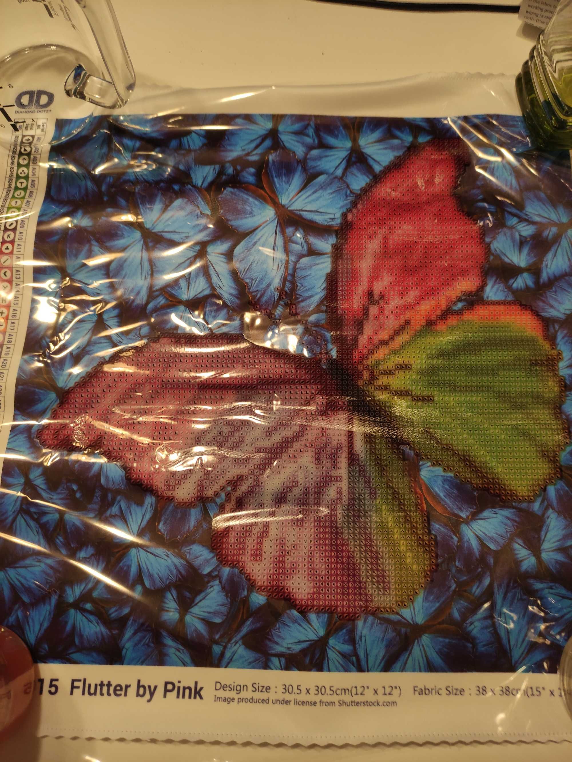 Гоблен с маниста за подарък цветни пеперуди за подарък