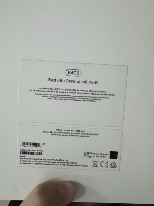 Apple Ipad 9th WIFI 64 ГБ