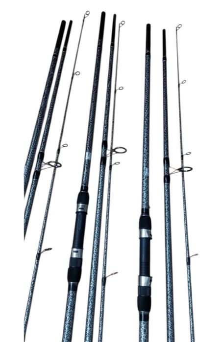 SET 4 Lansete Crap Diamant Alb 3.60 3.5Lbs din 3 Tronsoane