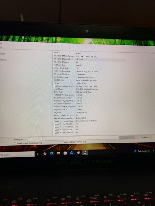 Laptop gaming Asus ROG GL553V