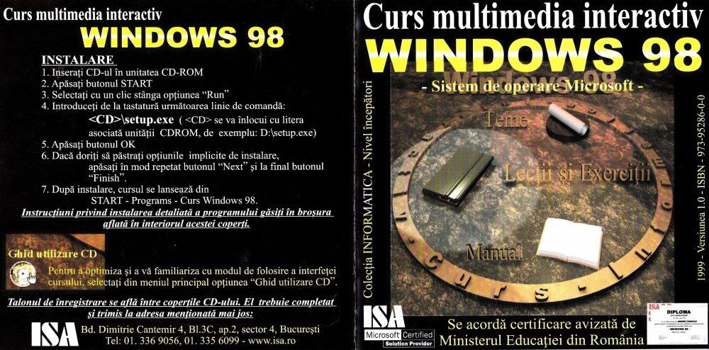 Curs multimedia interactiv WINDOWS 98