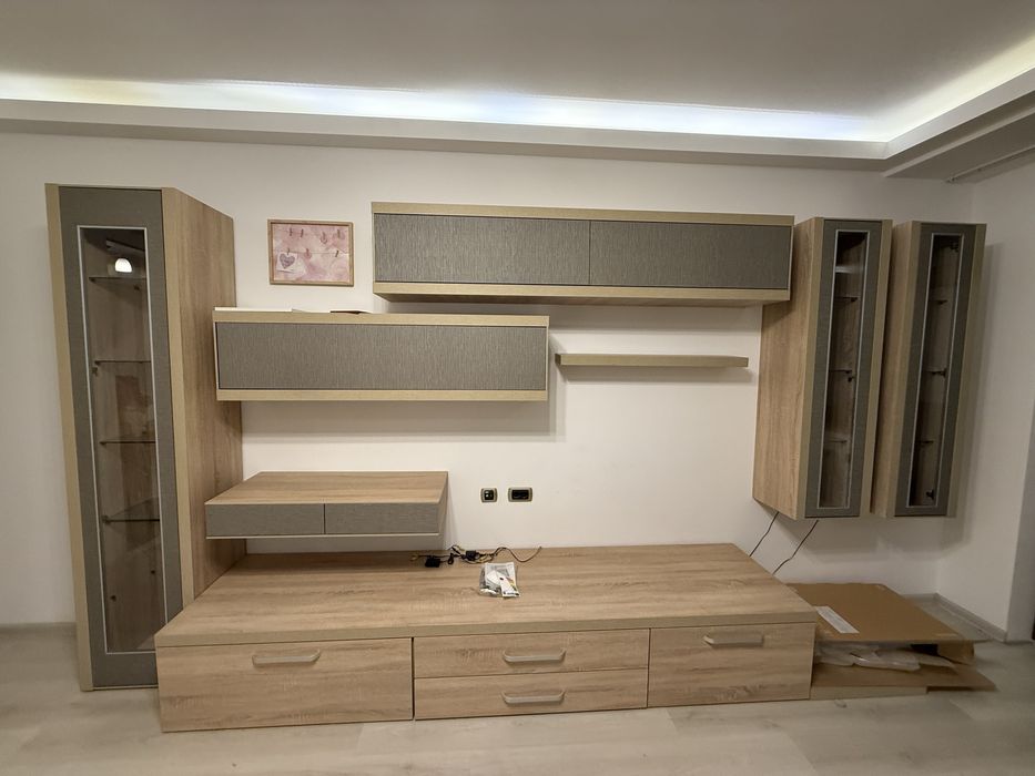 Mobila living, sistem inchidere lenta, coltar cu lada