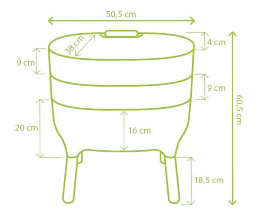 Compostor pentru vermicultura Urbalive