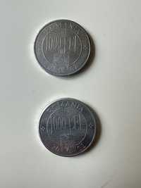 Doua monezi rare de 1.000 LEI Constantin Brâncoveanu (anul 2002)