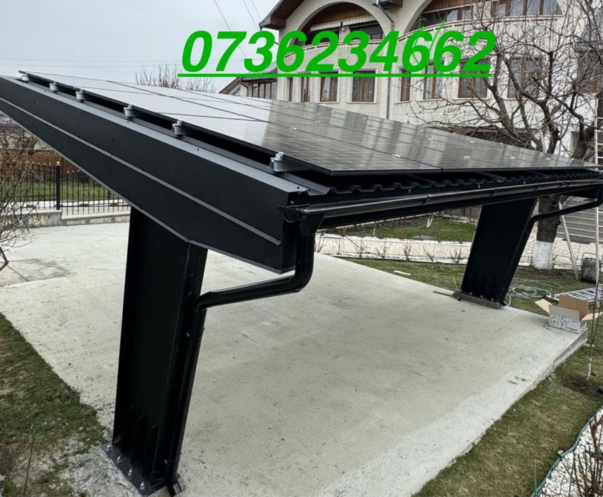 Carport premium pe structura metalica