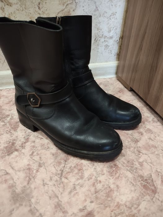 Сапоги кожаные зимние. Натуралка