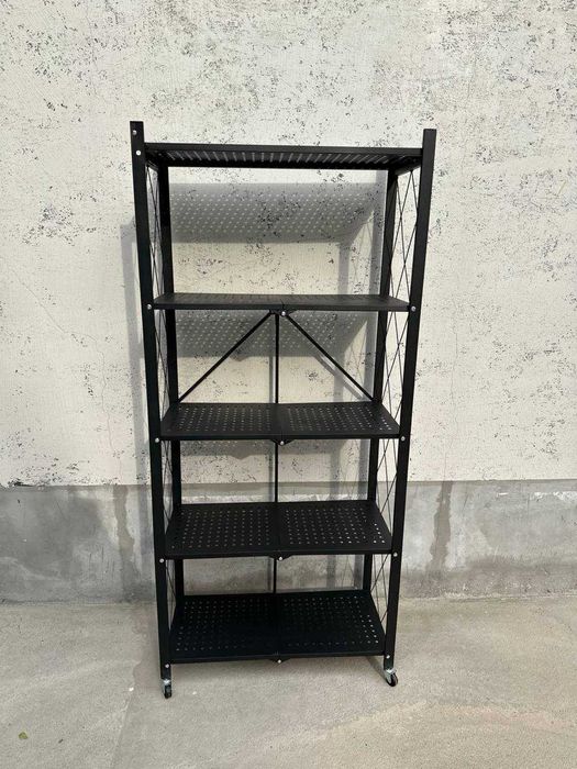 Металлический стеллаж на колесиках, кухни 2, 3, 4, 5 полок, этажерка