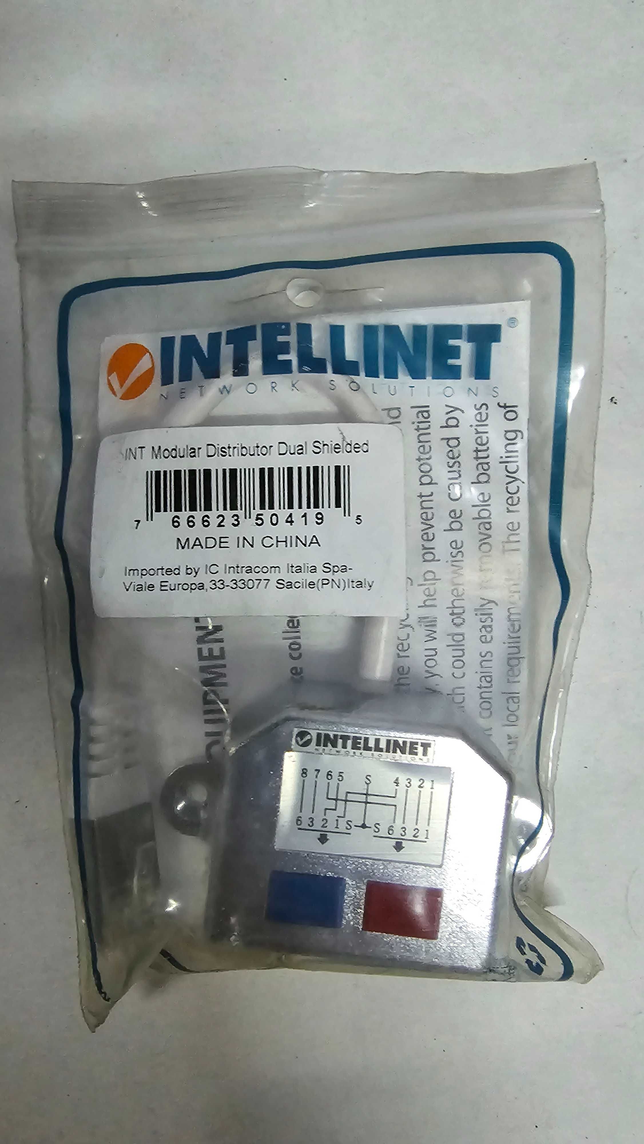 Distribuitor modular Intellinet 2-porturi RJ45x2 STP