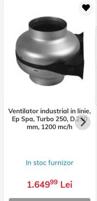 Ventilator industrial,centrifugal