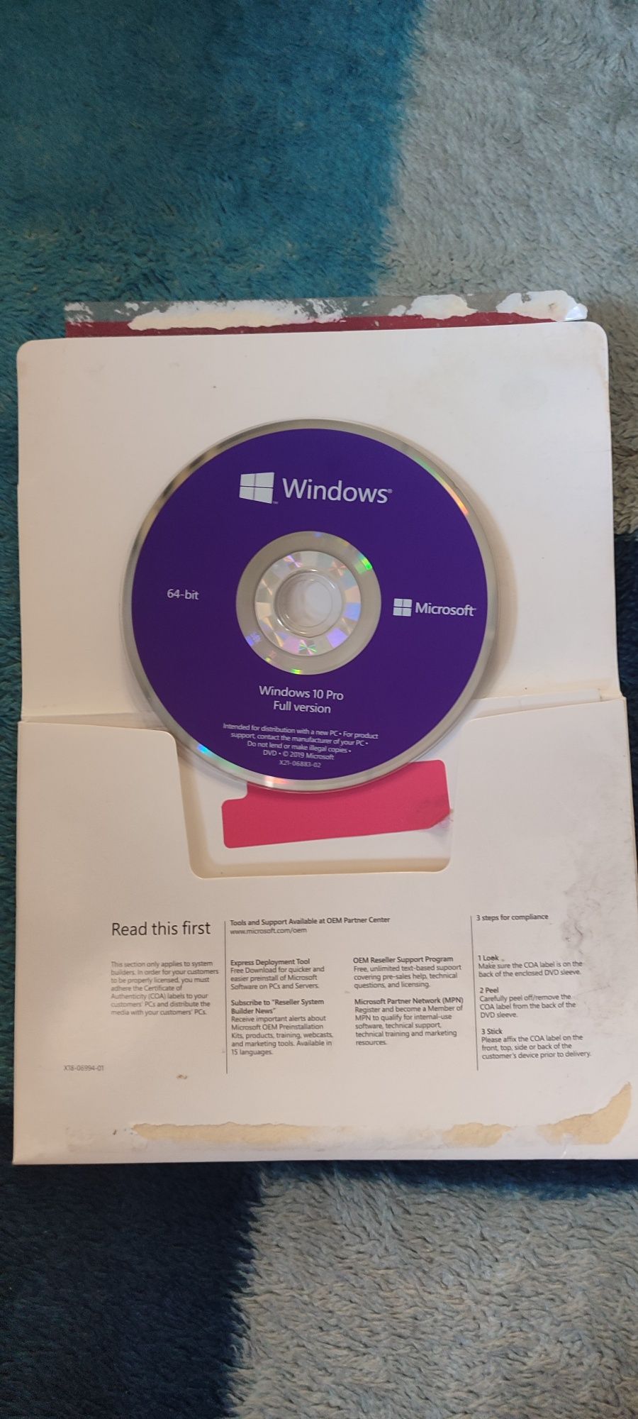Windows 10 pro 64bit OEM новый