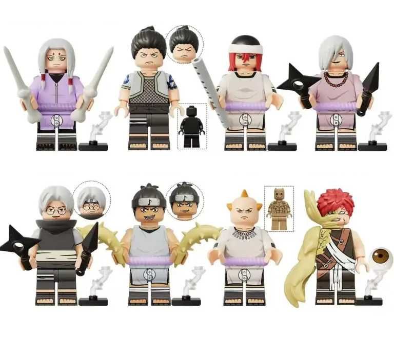 Set 8 minifigurine noi tip Lego Naruto pack7