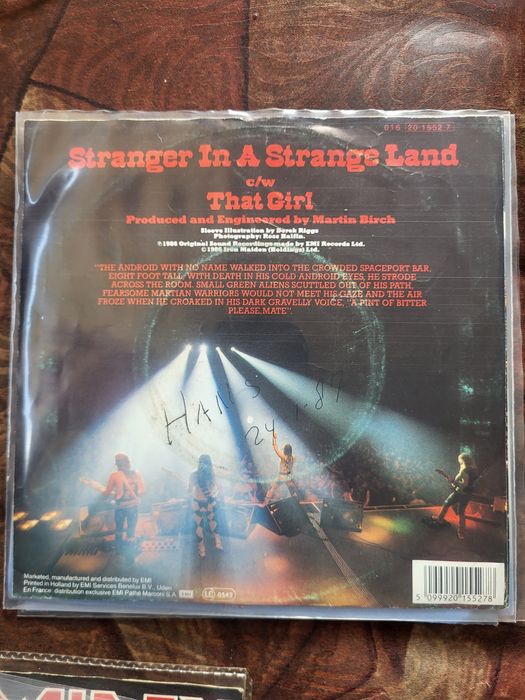 Iron Maiden-Stranger in a strange land-сингъл 1986гл