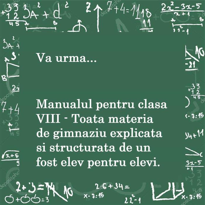 Meditatii Matematica Gimanziu: Sa descoperim Algebra si Geometria!