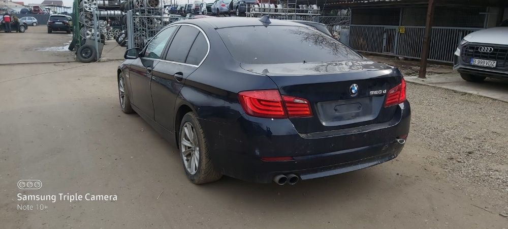 Dezmembrez BMW 520 d seria 5 F10 2.0 D 135 KW an 2010 cod motor N47D2