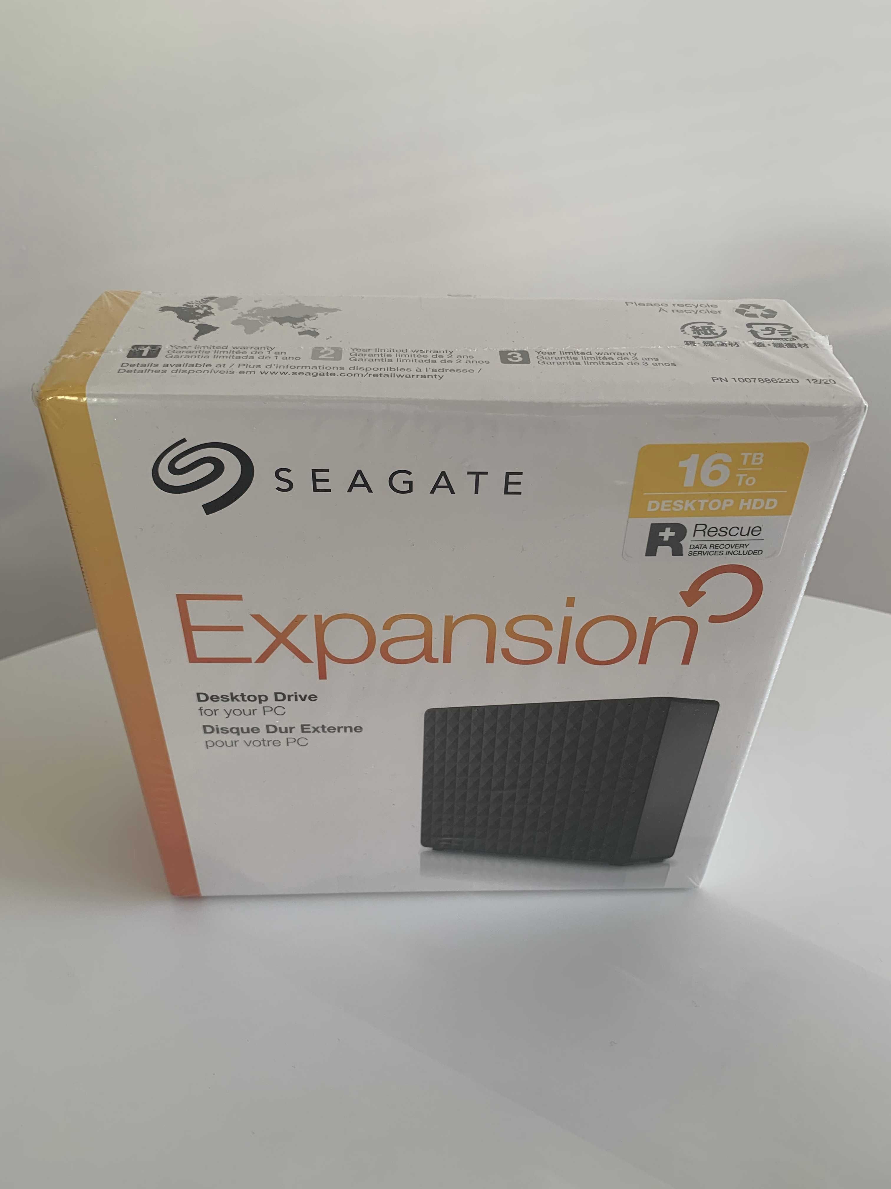 HDD extern Seagate Expansion, 16TB, 3.5", USB 3.0, Negru