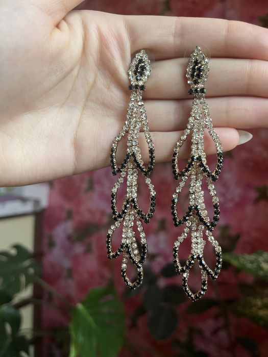 Бижутерия серьги длинные