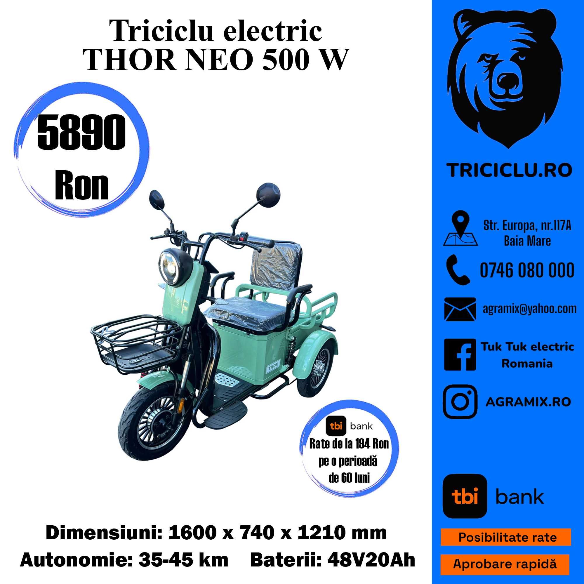 Tricicleta electrica THOR NEO fara cabina !