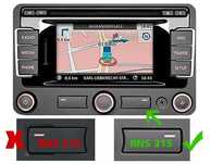 Card harti navigatie Volkswagen RNS 315 Passat Golf Sharan Tiguan Polo