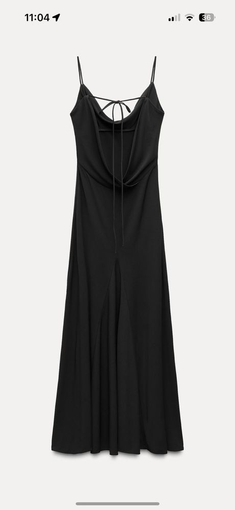 Черна рокля ZARA