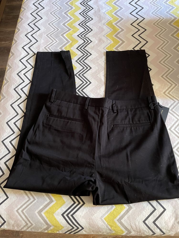 pantaloni negru Massimo Dutti