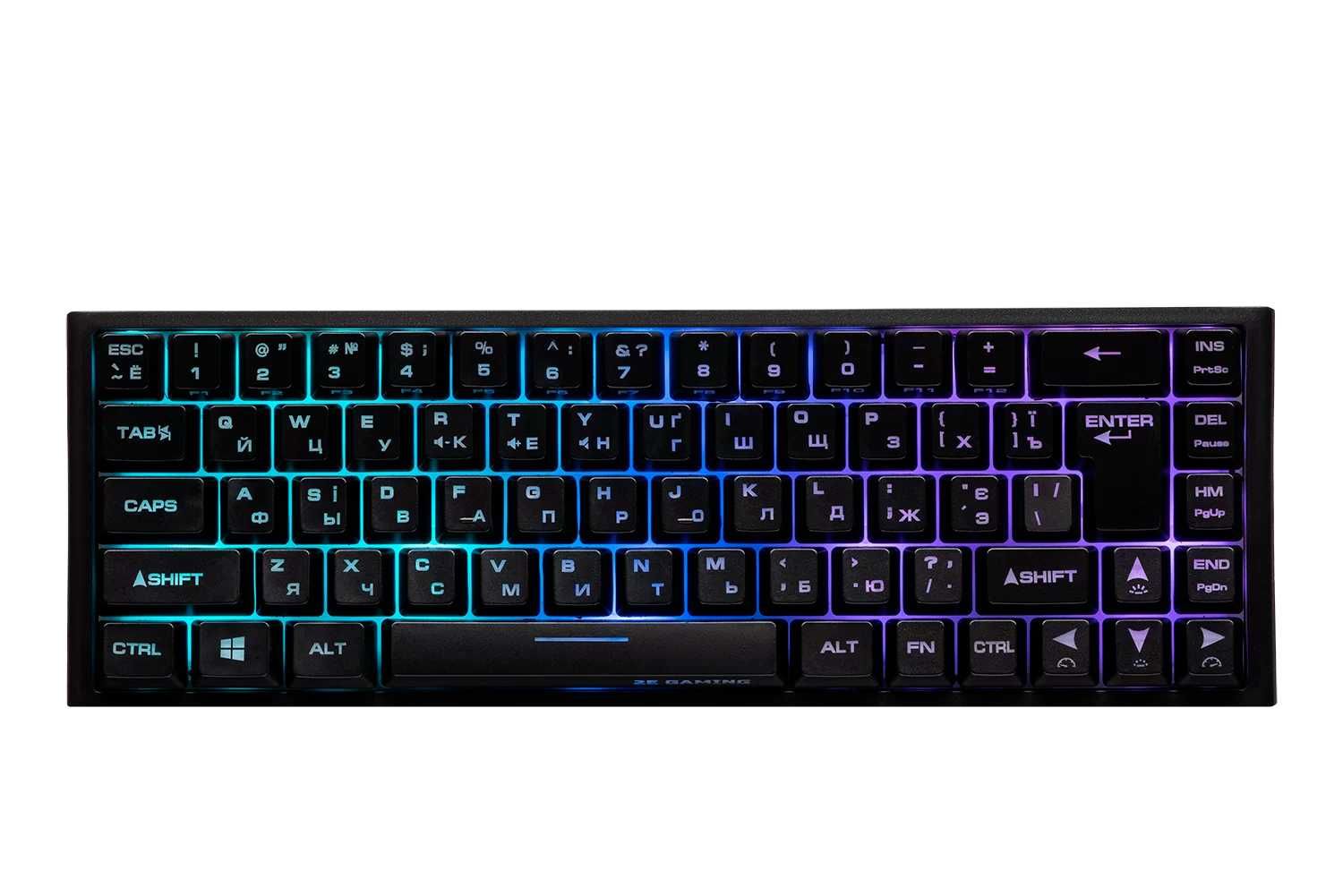 Игровой Клавиатура 2E Gaming KG350 RGB Белый / Черный