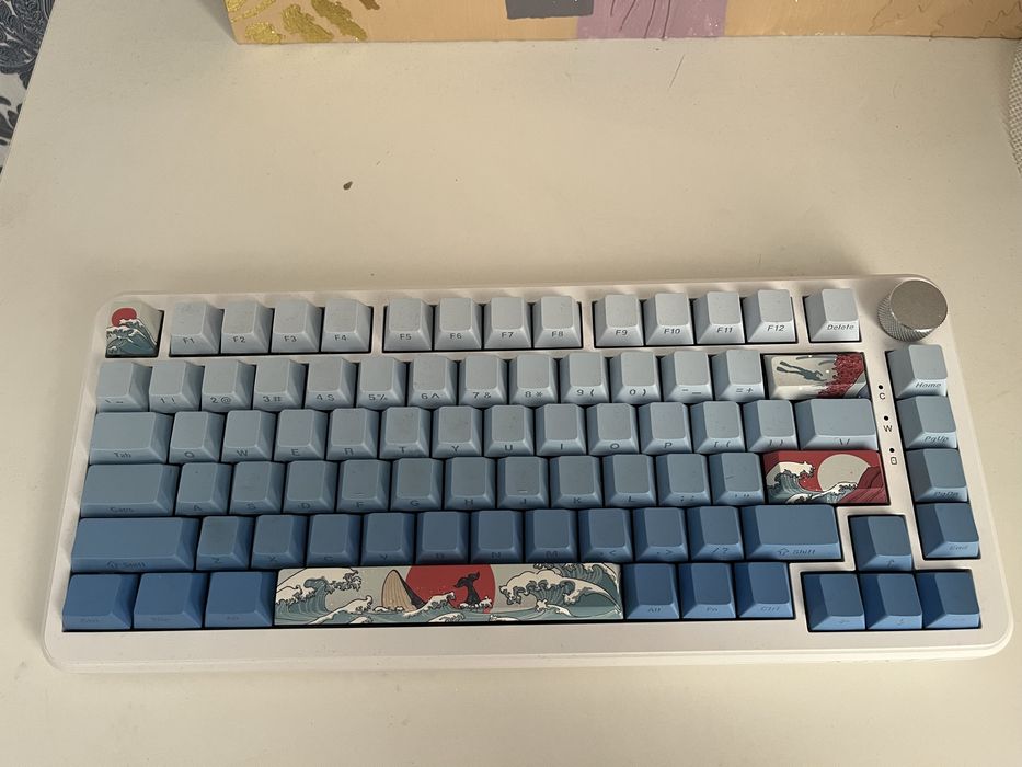 Клавиатура Ajazz AK820 Max голубой