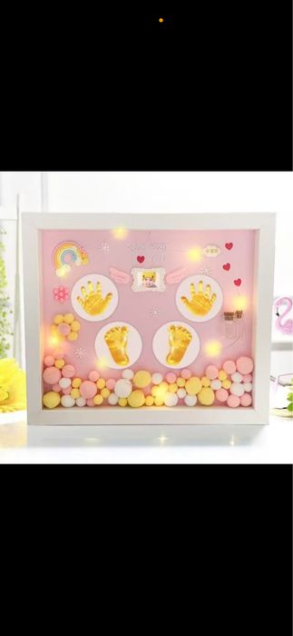 Рамка Отпечатка рук ног для новорожденный