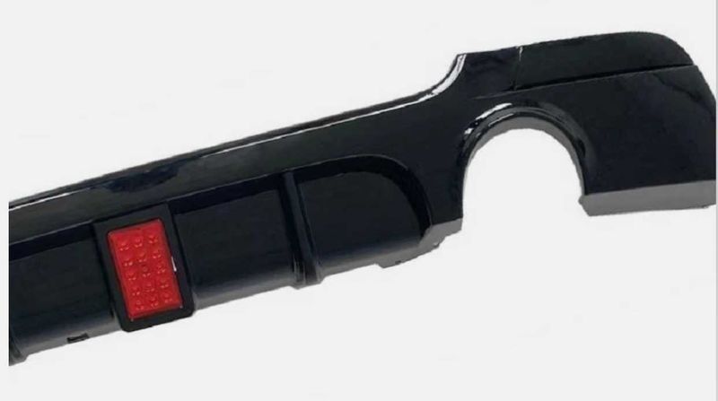 Дифузер с LED светлина за BMW 3 серия E90 E92 E93 гланцово черен