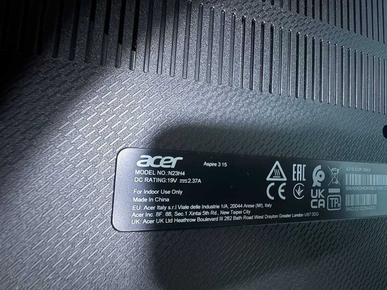 ноутбук  Acer 8/256 i3