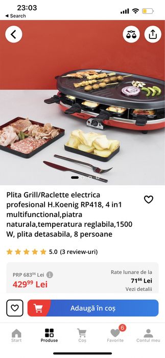 set plita grill racleta  nou 4in 1 pentru 8 persoane