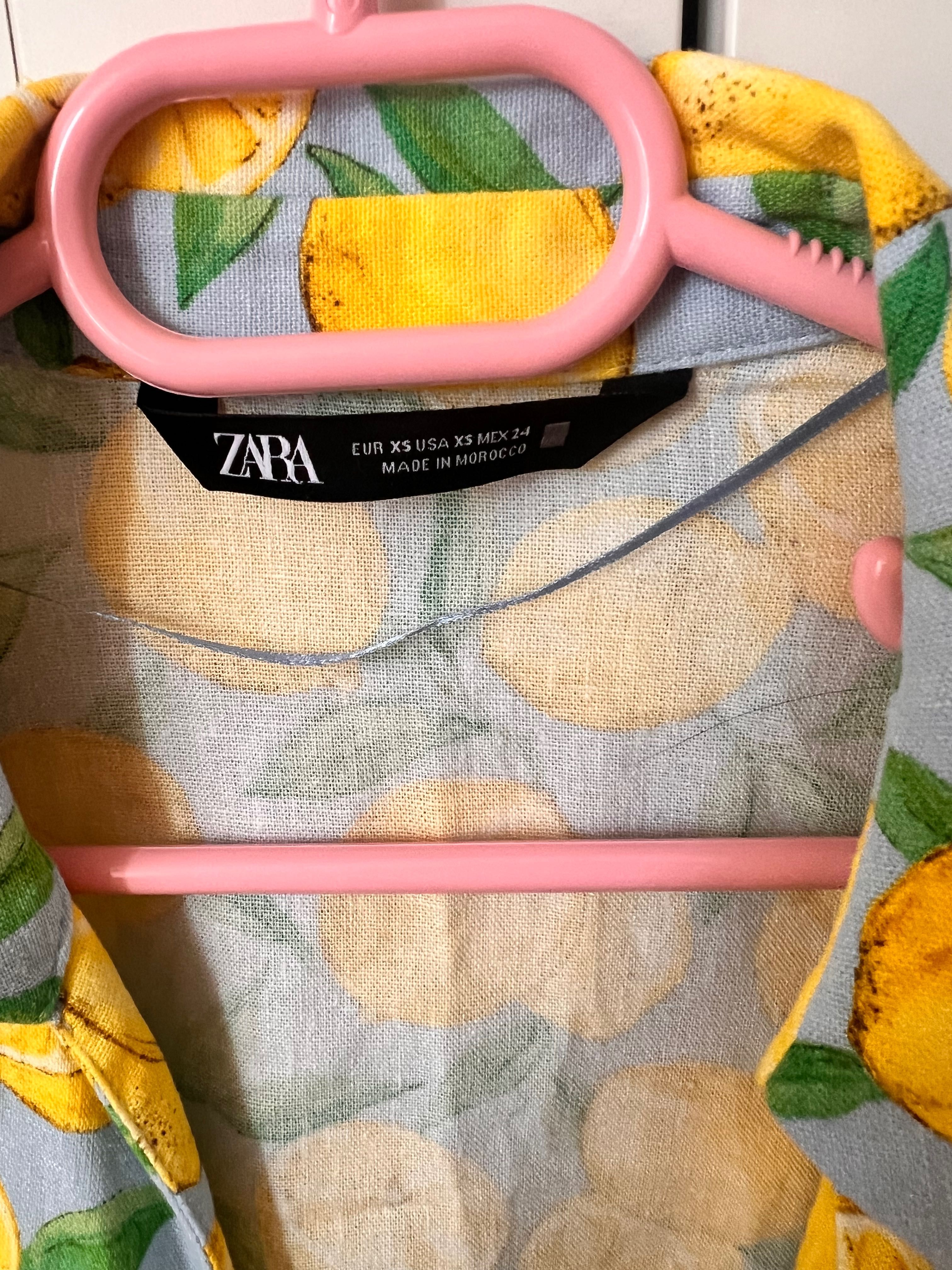 Риза с лимони Zara xs