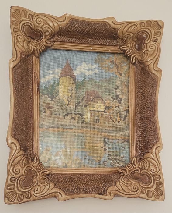 Goblen cusut manual- castelul