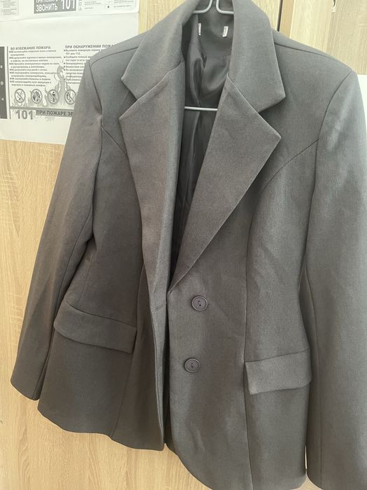 Пиджак серый размер 44