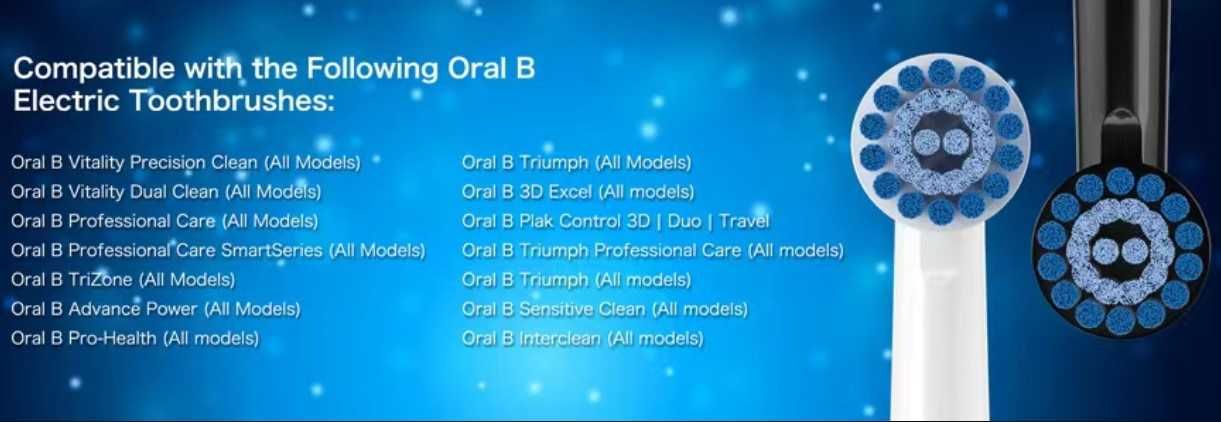 Periuta de dinti electrica rezerve 16/buc. compatibil cu OralB