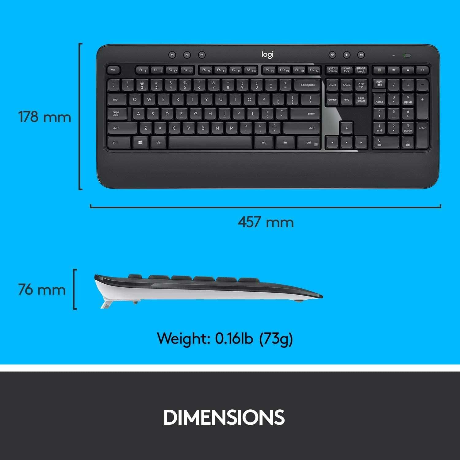 Logitech MK540-комплект клавиатура и мишка,Unifying приемник