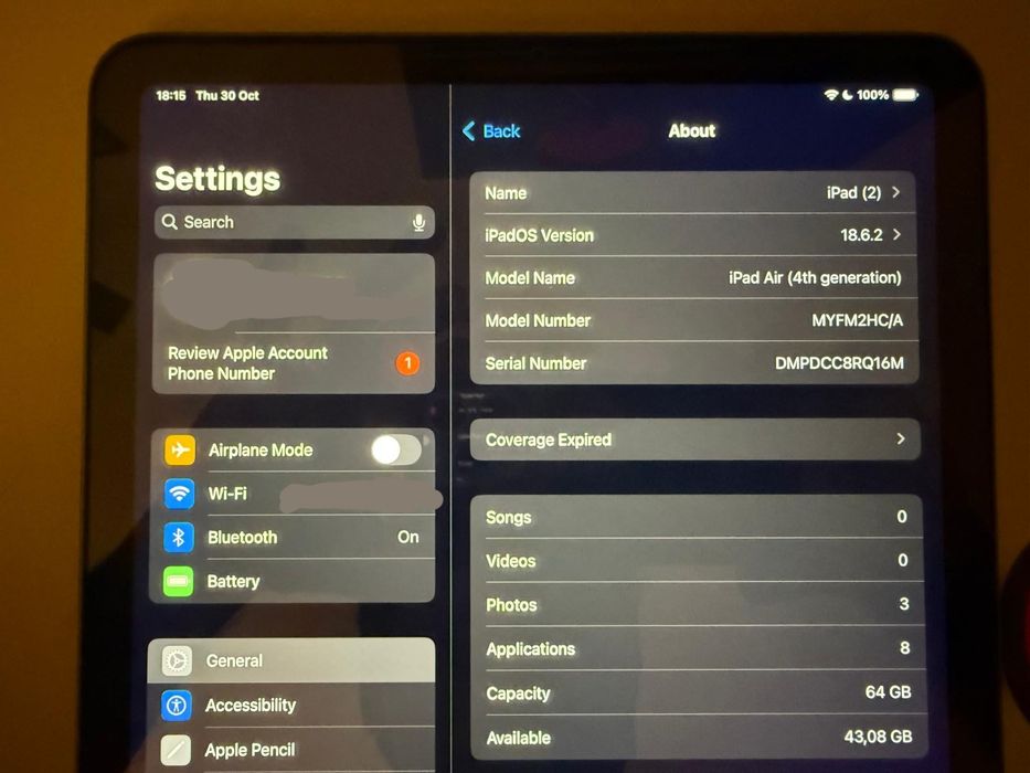 Tableta Ipad Air 4, 64GB, cu apple pencil gen2 inclus