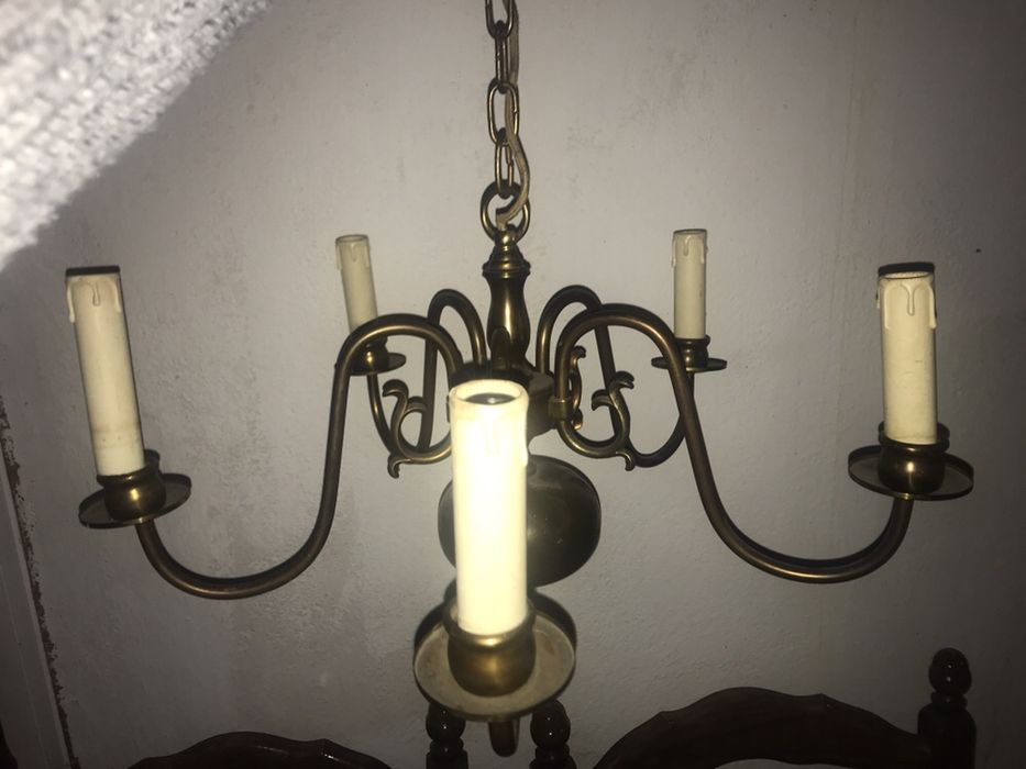 Антични Лампи и полилеи Уникални барокови от дърворезба ковано желязо